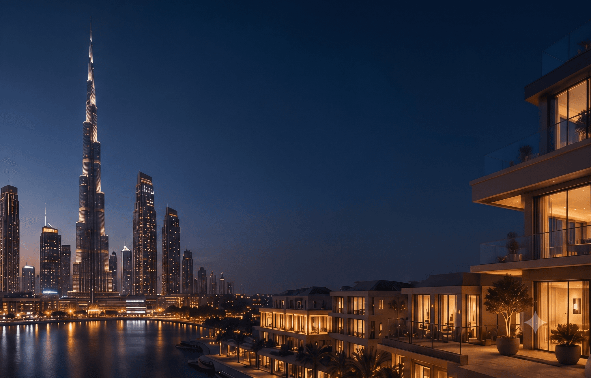 Dubai skyline at night